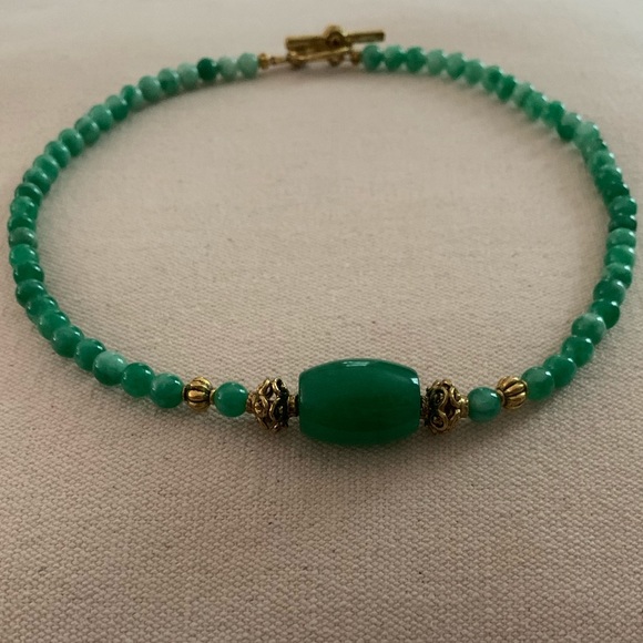 Aventurine and Jade neckace - Picture 2 of 3